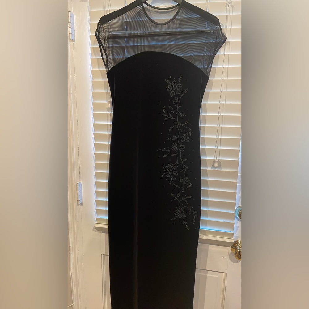 Jeffery Dara by Tom Barra Evening Dress Maxi Short Sleeve